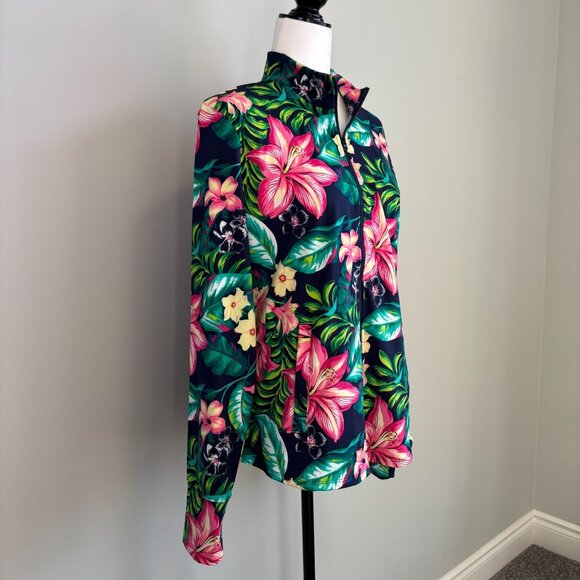 Tommy Bahama Women's Size XL Full Zip Jacket Tennis Golf Pickleball Tropical - Picture 4 of 13